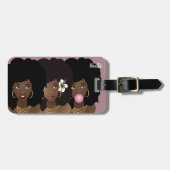 Zwarte Vrouwenvrienden, geannoveerd, ventilator, t Bagagelabel (Voorkant horizontaal)