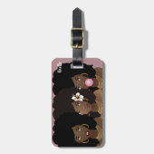 Zwarte Vrouwenvrienden, geannoveerd, ventilator, t Bagagelabel (Voorkant verticaal)