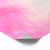 Zwarte vuile kunst verf. Shibori Pattern. Roze pen Poster (Hoek)