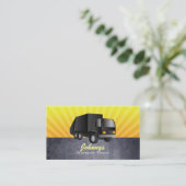 Zwarte vuilniswagens Visitekaartjes (Staand voorkant)