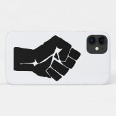Zwarte Vuist Geheven - Verzetsprotest Case-Mate iPhone Case (Achterkant (horizontaal))