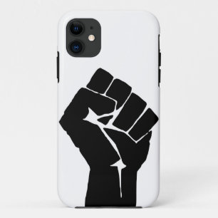 Zwarte Vuist Geheven - Verzetsprotest Case-Mate iPhone Case