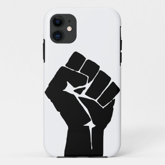 Zwarte Vuist Geheven - Verzetsprotest Case-Mate iPhone Case (Achterkant)