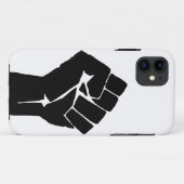 Zwarte Vuist Geheven - Verzetsprotest Case-Mate iPhone Case (Achterkant (horizontaal))