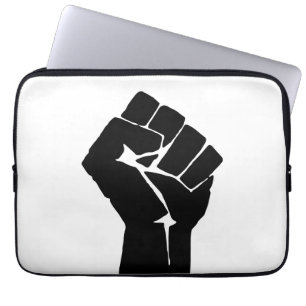 Zwarte Vuist Geheven - Verzetsprotest Laptop Sleeve