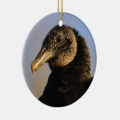 zwarte vulkaangezicht keramisch ornament (Rechts)