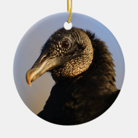 zwarte vulkaangezicht keramisch ornament (Voorkant)