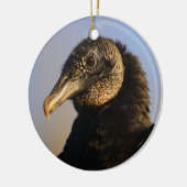 zwarte vulkaangezicht keramisch ornament (Links)