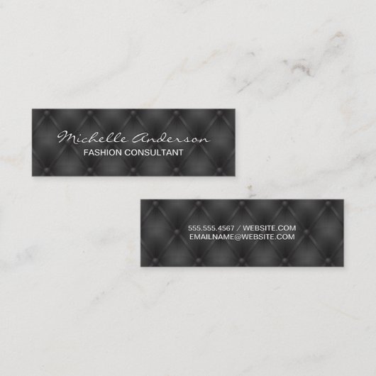 Zwarte vulling | Geavanceerd achtergrondonderzoek Mini Visitekaartje (Voorkant / Achterkant)