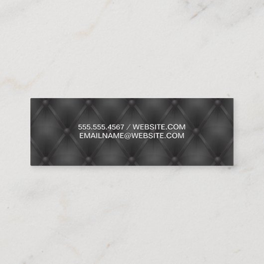 Zwarte vulling | Geavanceerd achtergrondonderzoek Mini Visitekaartje (Achterkant)