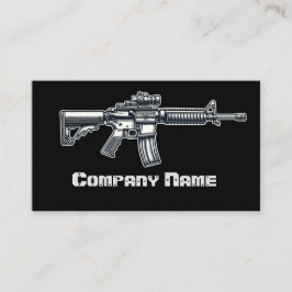 Zwarte vuurwapens visitekaartje
