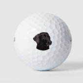 Zwarte wabhond golfballen (Voorkant)