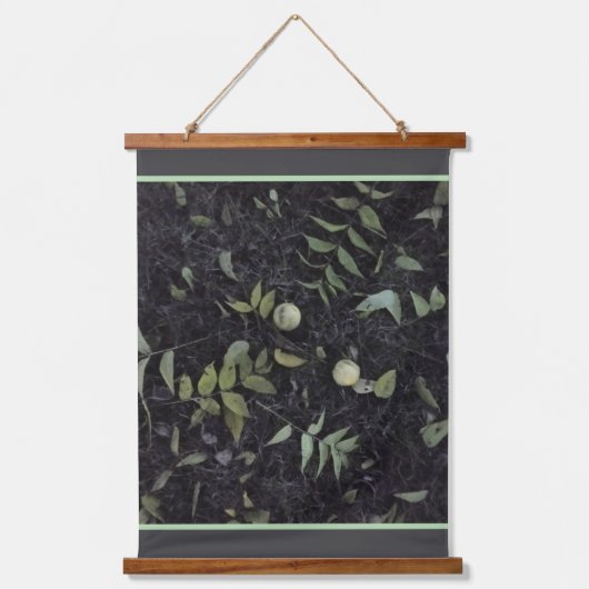 zwarte walnoot hangend wandkleed (Voorkant)