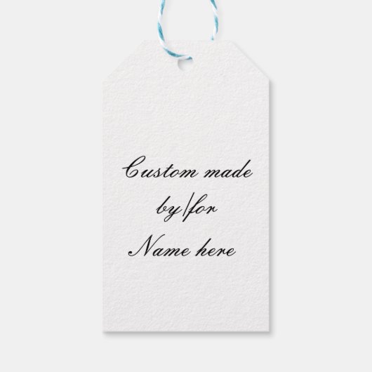 zwarte walvis cadeaulabel (Achterkant)