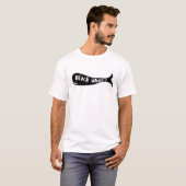 Zwarte walvis III T-shirt voor mannen (Voorkant volledig)