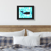 zwarte walvis Thunder_Cove Canvas Afdruk (Insitu (Slaapkamer))