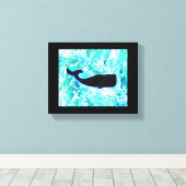 zwarte walvis Thunder_Cove Canvas Afdruk (Insitu (Houten vloer))