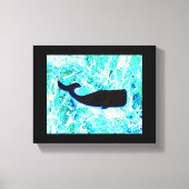 zwarte walvis Thunder_Cove Canvas Afdruk (Voorkant)
