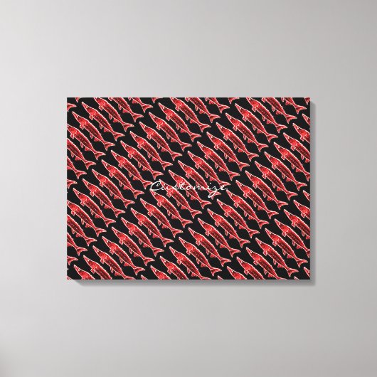 zwarte walvis Thunder_Cove Canvas Afdruk (Voorkant)