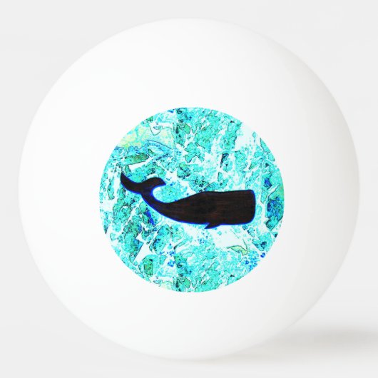 zwarte walvis Thunder_Cove Pingpongbal (Achterkant)