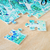 zwarte walvisblauwe Thunder_Cove Legpuzzel (Zijkant)