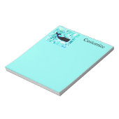 Zwarte walvissen Blauw Thunder_Cove Notitieblok (Linkerzijde)