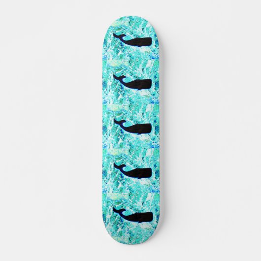 zwarte walvissen Blauw Thunder_Cove Persoonlijk Skateboard (Voorkant)