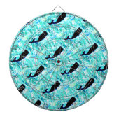 zwarte walvissen dartbord (Voorkant)