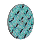 zwarte walvissen dartbord (Voorkant Links)