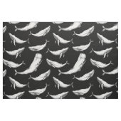 Zwarte walvissen stof (Yard (91,4 cm))