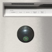 zwarte wandelbal, Fridge Magnet (Insitu (Vaatwasser))