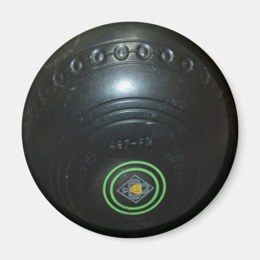zwarte wandelbal, Fridge Magnet (Voorkant)