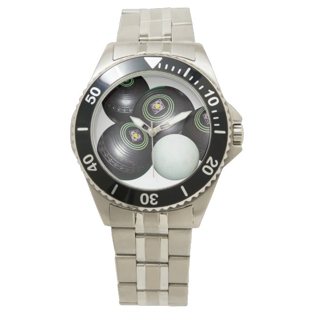 Zwarte wandelbalken en Kat, Horloge (Voorkant)