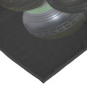 Zwarte wandelbalken en Logo, Tafelkleed (Gekanteld)