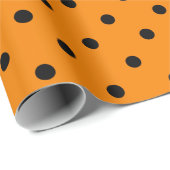 Zwarte wandelwand op Oranje grote ruimte Cadeaupapier (Rol Hoek)