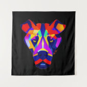 Zwarte wandtapijt van Alexander's Dog Wandkleed (Voorkant)