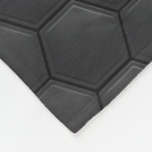 Zwarte wapenrusting fleece deken (Hoek)