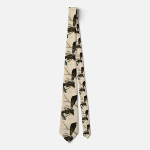 Zwarte Warrior (Rode Hawk) van Audubon Birds Stropdas