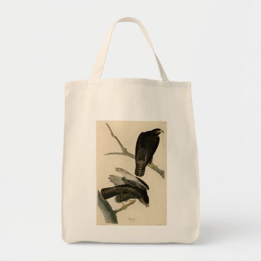 Zwarte Warrior (Rode Hawk) van Audubon Birds Tote Bag (Voorkant)