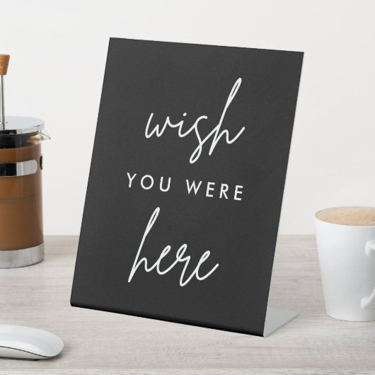 Zwarte 'Was hier maar' huwelijksherdenking Reclamebord Met Voetstuk (Insitu)