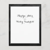 Zwarte waskalligrafie — Specificaties Informatiekaartje (Achterkant)