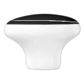 Zwarte Waskamer Ceramic Knob. Keramische Knop (Zijkant)