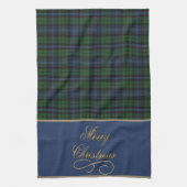 Zwarte Watch Oude Kerst Keukenhanddoek (Verticaal)