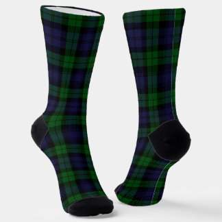 Zwarte Watch Tartan Schotse Print Sokken