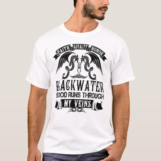 ZWARTE WATER bloed loopt door mijn veinen T-shirt (Voorkant)