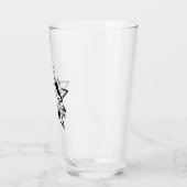 Zwarte waterbuffel Carabao in een zwarte ster Glas (Links)