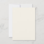 Zwarte Watercolor Bruiloft Save The Date (Achterkant)