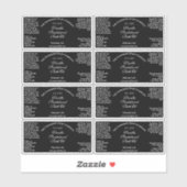 Zwarte Waterdichte Druppelfles Label 1.5 "x 3" (Vel)