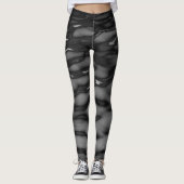 Zwarte Watergolven Leggings (Voorkant)