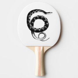 Zwarte waterslang tafeltennisbatje